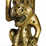 A GILT-BRONZE BEAR-FORM SUPPORT HAN DYNASTY