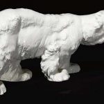 A Meissen white figure of a polar bear early 20th century