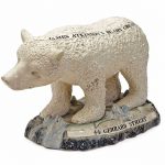 A STAFFORDSHIRE MODEL OF A POLAR BEAR CIRCA 1820