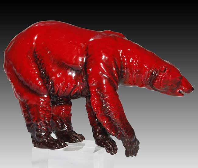 Flambe Polar Bear Unrecorded Figurine