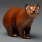 Figure of brown bear designed by David Lovegrove