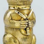 A German silver-gilt cup and cover in the form of a bear CIRCA 1600, UNMARKED
